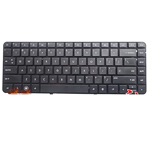 Clavier HP 3125 portable noir pour une frappe fluide en disposition US