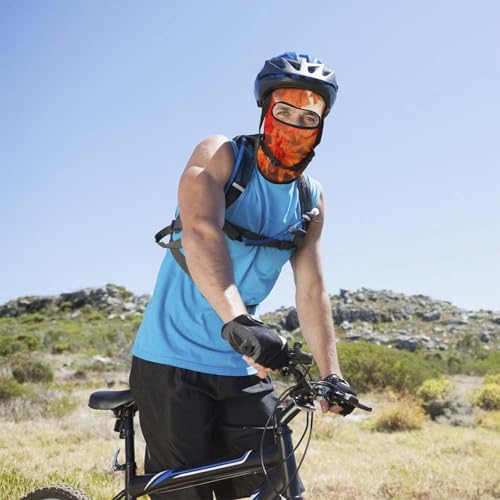 Balaclava con Estampado de Hojas de Arce al Sol para Hombres y Mujeres, Protección Solar Respirable, Máscara Integral para Senderismo, Ciclismo, Correr, Conducción miniatura 4
