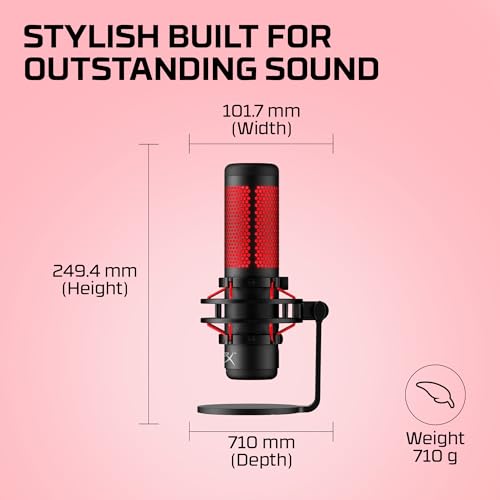 HyperX QuadCast - USB Condenser Gaming Microphone, for PC, PS4, PS5 and photo 7