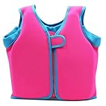 2025 - Neoprene Swim Vest for Kids - with Adjustable Straps Age 1-9,Ideal Buoyancy Swim Aid for Boys, Girls, and Toddlers Swim Suit Kids (4-6) Hot Pink