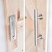 INDUSTRIAL BY DESIGN Heavy Duty 12" Pull and Flush Barn Door Handle Set, Oversized Two-Side Design with Durable Stainless Steel Finish - Contractor's Choice