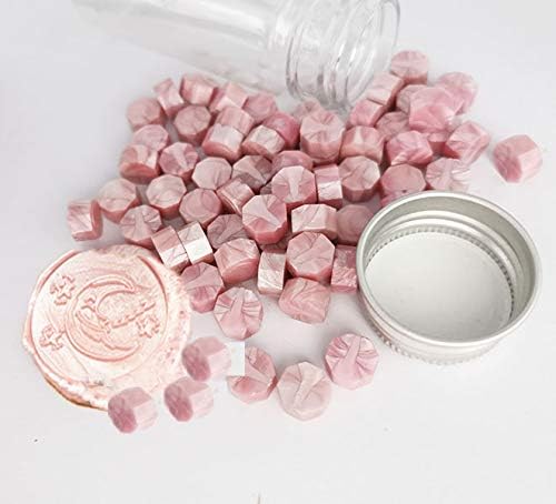 80 Pieces Metallic Champagne Rose Sealing Wax Beads Wax Seal Stamp Melts Beautiful Color Sealing Wax Wedding Invitations Christmas Gift Cards Party Envelopes Christmas Gift Packages Sealing Kit image 4