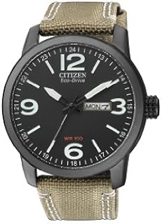 Citizen Urban Eco Drive Herren-Armbanduhr BM8476-23E, Schwarz/Beige, Armband