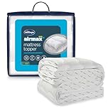 Silentnight Airmax 1000 King Mattress Topper - Extra Thick Deep Fitted Mattress Enhancer with 10cm Thick Cushioning, Mesh Sides to Increase Airflow and Elasticated Straps - King - 200x150cm