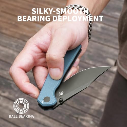 Image of Lancet Pocket Knife, Swedish 14C28N EDC Knife, G10 Folding Knives