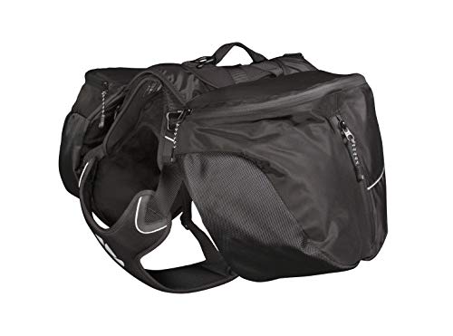 Hurtta Trail Pack plecak dla psów, Raven, rozmiar M, 76,2–96,5 cm, 18–36,3 kg