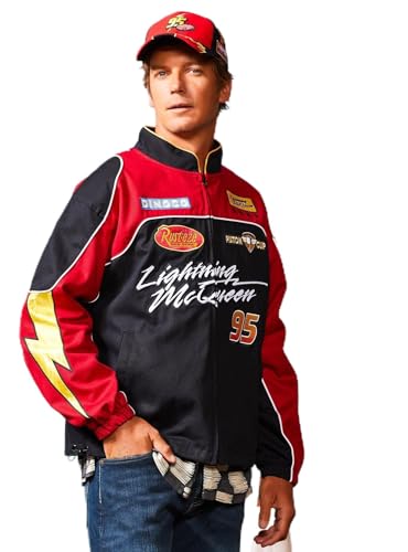 BoxLunch Disney Pixar Cars Lightning McQueen Moto Racing Jacket Exclusive