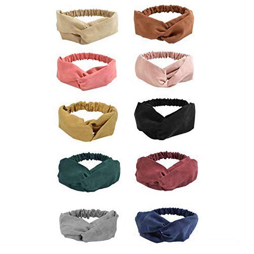 Elastic Criss Cross Headbands Floral Head Wrap for Women Ladies Girls Yoga Fitness Daily Use Hair Accessories