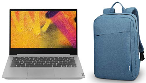 Image of Lenovo Ideapad S340 Intel Core i5 10th Generation 14 inch FHD Thin & Light Laptop, 81VV008TIN with Casual Laptop Backpack B210 15.6-inch Water Repellent Blue