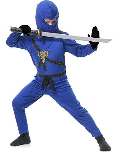 Charades Child's Ninja Avenger Costume, Blue, X-Small