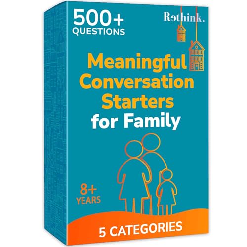 Quokka Conversation Cards Game - Family Edition | 500 Questions | Original Version | Share Thoughts - Fun Talking Board Game for Family Night