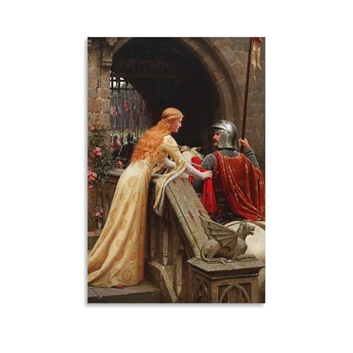 Toile God Speed Edmund Leighton déco murale élégante salon et chambre