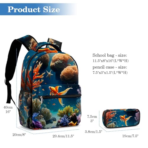 Sac à dos daypack poisson rouge résistant pour ne plus manquer d'espace