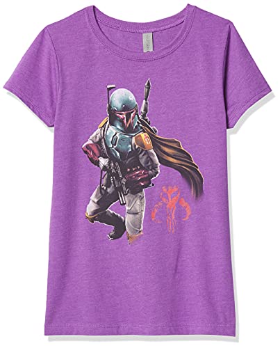 T-shirt fille Star Wars Mandalorian violet berry idéal pour le collège