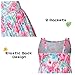Vieille Summer Outfits for Toddler Girls 5T 6T Jumpsuit Sleeveless Pink Floral Rompers Clothes Harem Pants for 5-6 Years Old Kids