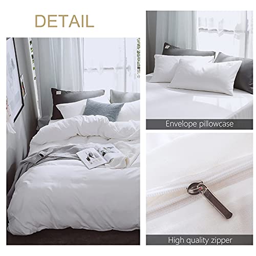 Housse de Couette Reine Lit Double Set Couvercle Couverture avec Drap - 6