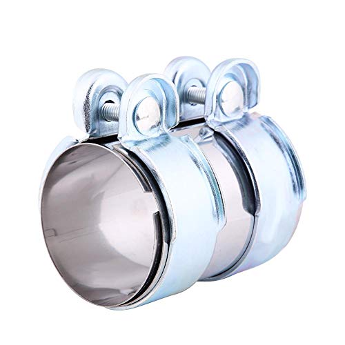 Conector de tubo catback Qiilu de 2,5 pulgadas para silenciador de escape turbo 2