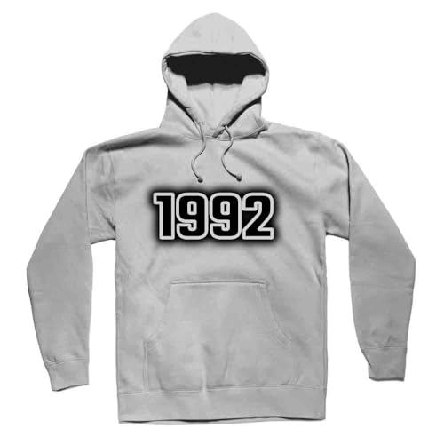 Sweat 1992 premium unisexe en coton lourd gris chiné