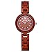 Produktbild JIANGYUYAN Klein Damen Uhr analog Quarzwerk mit Holz Armband 390401