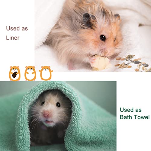 6 Pieces Guinea Pigs Soft Blankets With Skin-Friendly Coral Velvet For Hamster Squirrel Chinchilla Small Animal Carpet & Bath Towel & Quilt And Cage Mat With 6 Colors #TOP5