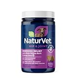 NaturVet Hemp Aches & Discomfort Plus Hemp Seed for Dogs, 60 ct Soft Chews, Made in The USA