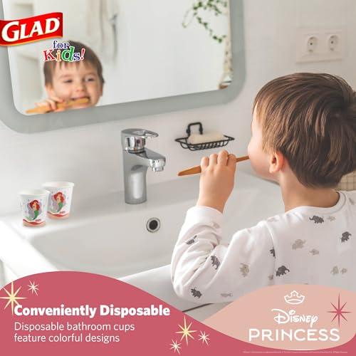 Glad for Kids Disney Princess Mini Paper Cups, 3 Oz, 100 Count, 6-Pack - image 3