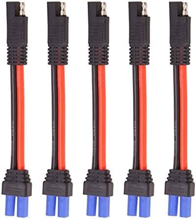 Sevenksix Copper Thick for SAE Adapter Cable SAE Plug Wire to EC5 Female Power Cord Battery Battery Solar Cable