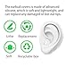 MQIMY Earbud Replacement Tips Silicone Earbud Tips Ear Bud Covers Fit Most in-Ear Earbuds(Inner Hole 3.8mm -5.1mm) Headphone Ear Tips 18 Pairs S M L