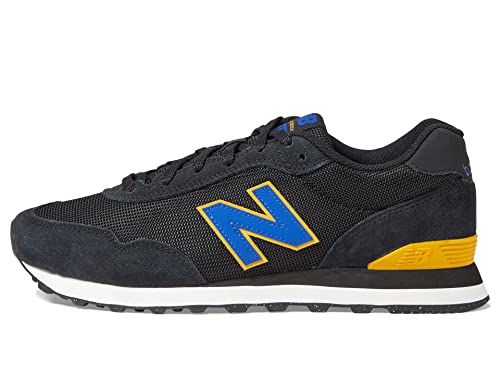 New Balance Men's 515 V3 Classic Sneaker, Black/Team Royal, 10.5 X-Wide