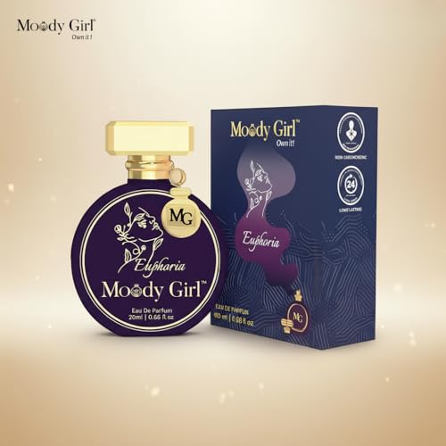 Image of Moody Girl Euphoria Floral Freesia Fragrance for Women, 20ml | Solid Premium & Luxurious Perfume for Every Occasion