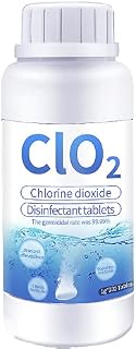 DB11 100 PCS Chlorine Dioxide Disinfection Tablets-Prevent you from Common Bacteria-Rapid Effervescent-Effective Sterilisation-Economical and Durable-Alternatives to disinfectants and hand sanitizers