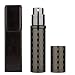 Louischanzl Perfume Bottles Refillable Empty Glass Atomizers Portable Travel Size Mini Leaking Proof Spray Perfume Container for Women & Men,Send perfume bottle holster,5ml(ZS) (Black)