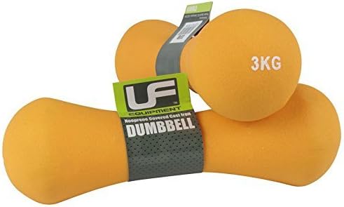 Urban Fitness Equipment Cast Iron Neoprene Covered Bone Dumbbells