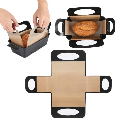 1 Pcs Bread Loaf Tin Liner 2lb 9x5 Inch Nonstick Silicone Bread Sling
