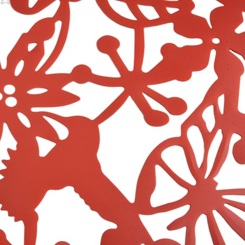 Divisor de ambiente hueco panel colgante cortina particiones arte DIY para dormitorio sala hotel bar escuela privacidad rojo juego 12 piezas miniatura 5