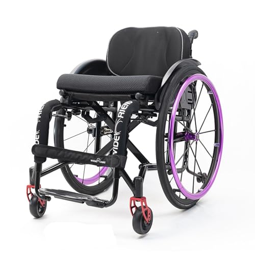 Sillas de ruedas deportivas y de ocio, de aleación de aluminio, portátil, manual, para adultos, silla de deporte y ocio autopropulsada