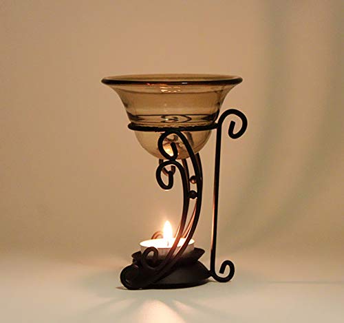 Ytykinoy Bronze Vintage Metal Tea Light Tealight Candle Holder Wax Warmer Aromatherapy Essential Oil Burner (Style 1) #TOP4