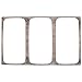 HUBERTÂ® Display Tile for Cold Food 1/3 Size Driftwood Melamine - 21