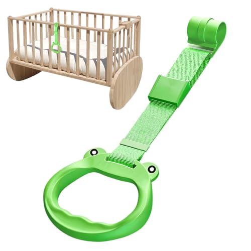 Anillos de dominadas para parque infantil de 0,79 pulgadas, para entrenamiento de cuna, ejercicios de equilibrio, herramienta ergonómica con diseño de mango simple para casa, dormitorio, sala de