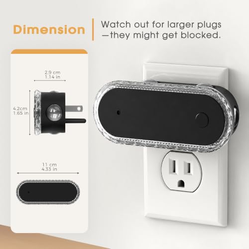 Image of Briignite Night Light Plug into Wall, 3CCT Projector Night Light 4 Pack | Stepless Dimmable Night Light, Dusk to Dawn Sensor Nightlight, Rotatable Plug for Bathroom Bedroom Gaming Room Decor Gift