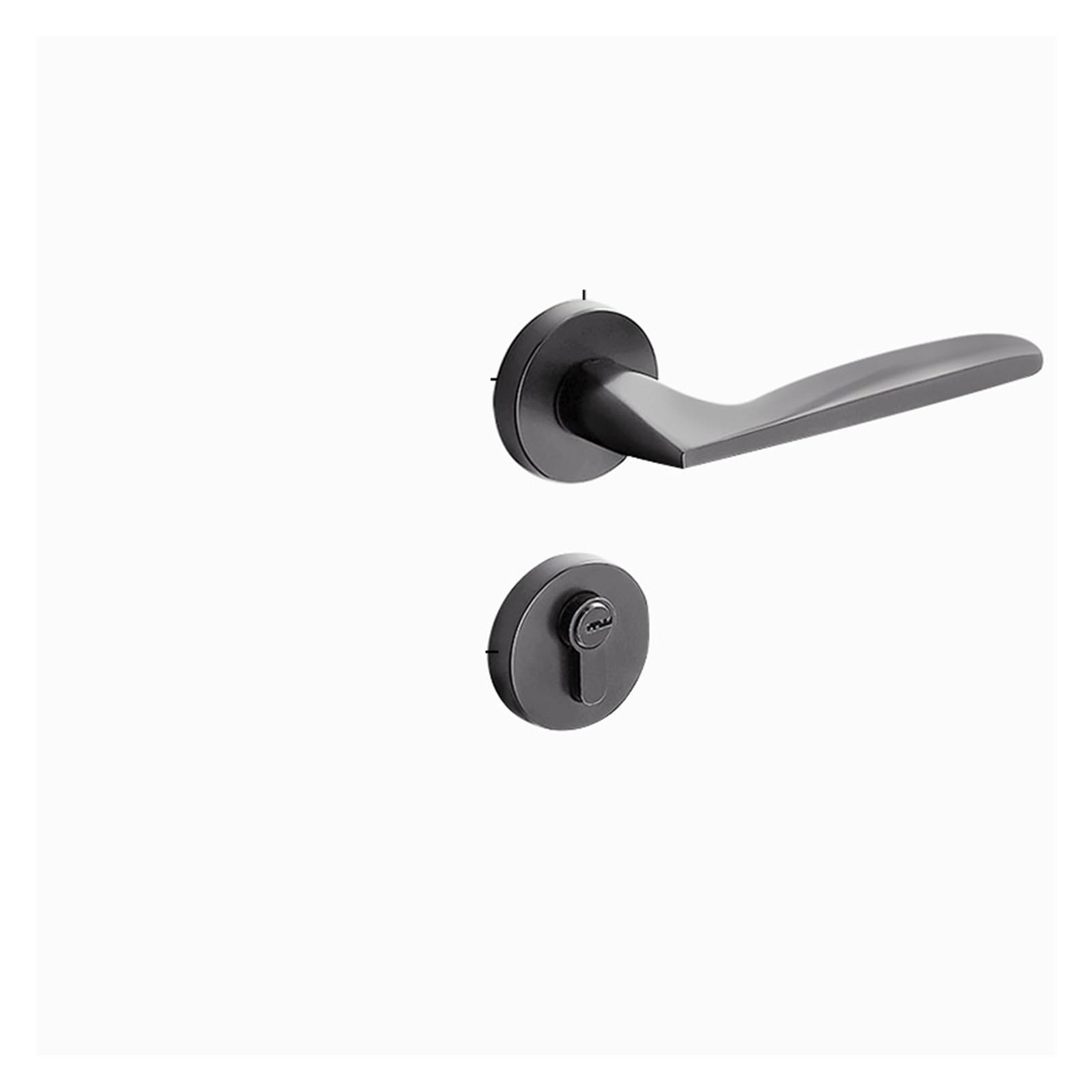 Poignée en alliage de zinc et serrure magnétique Steel Gray