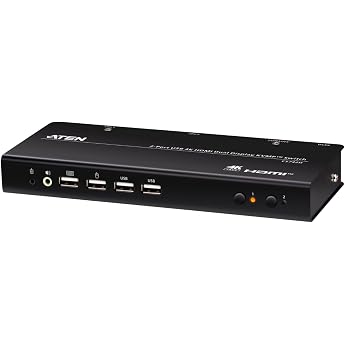 ATEN CS742H 2 Port USB 4K HDMI Dual Display KVM Switch