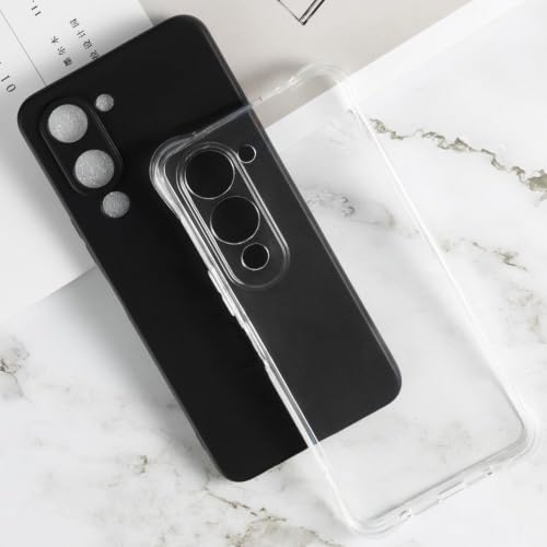 Image of REALCASE Silicone iQoo Z10 Lite 5G Back Cover Case, Scratch Resistant Protective Crystal Clear Transparent Shock Proof Bumper Back Cover Case for iQoo Z10 Lite /Vivo T4 Lite 5G / Vivo Y19 5G