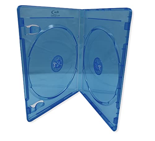 50 x podwójne (2) etui do przechowywania Blu-Ray 11 mm z logo - Dragon Trading® markowe