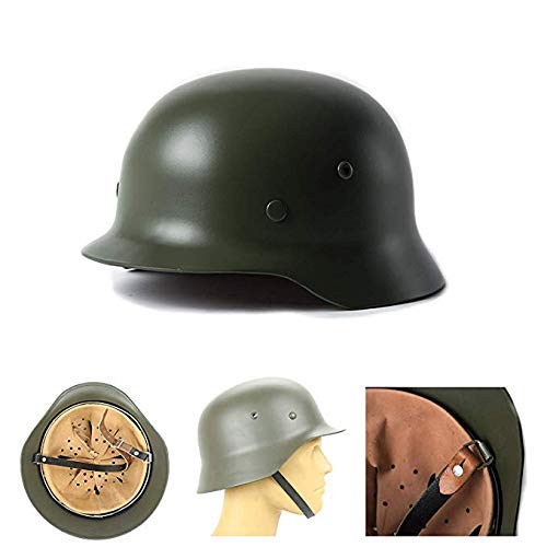 Casque M35 Allemand WW2 Reproduction - Acier, Doublure Cuir, Pour Collection, Cosplay, Reconstitution Historique - 7