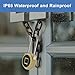 Fingerprint Padlock, Eseesmart Padlock Long Shackle, Locker Lock, Gym Lock with Fingerprint and Bluetooth Unlock, Outdoor Waterproof for Gym, Outdoor Sheds, Fence, School, Lockers