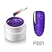 Produktbild SUccess Nagel Glitzer,12 Farbe Nagel Farbgel, Mischung Glitzer UV Gel Kunst Nail Art Glittergel Metallic und Glitter Premium Gele Nagelgel Glittergel Polish Kits Gelnägel Set für Nageldesign (K)