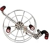 Kite Reel Winder Line Winding Reel Grip Wheel Handle 4 Guides Stainless Steel Wire Take-up Hand Wheel with Brake for Chilren and Adults