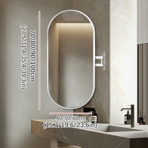Miroir mural articulé pour optimiser l'espace des angles - 3