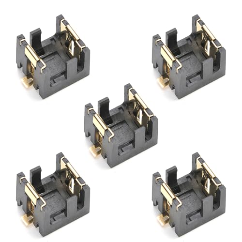 XYRSTOLR AG13/LR44 Horizontal Coin Button Battery Holder Soldering Terminals Button Cell Battery Holder Black Container Case